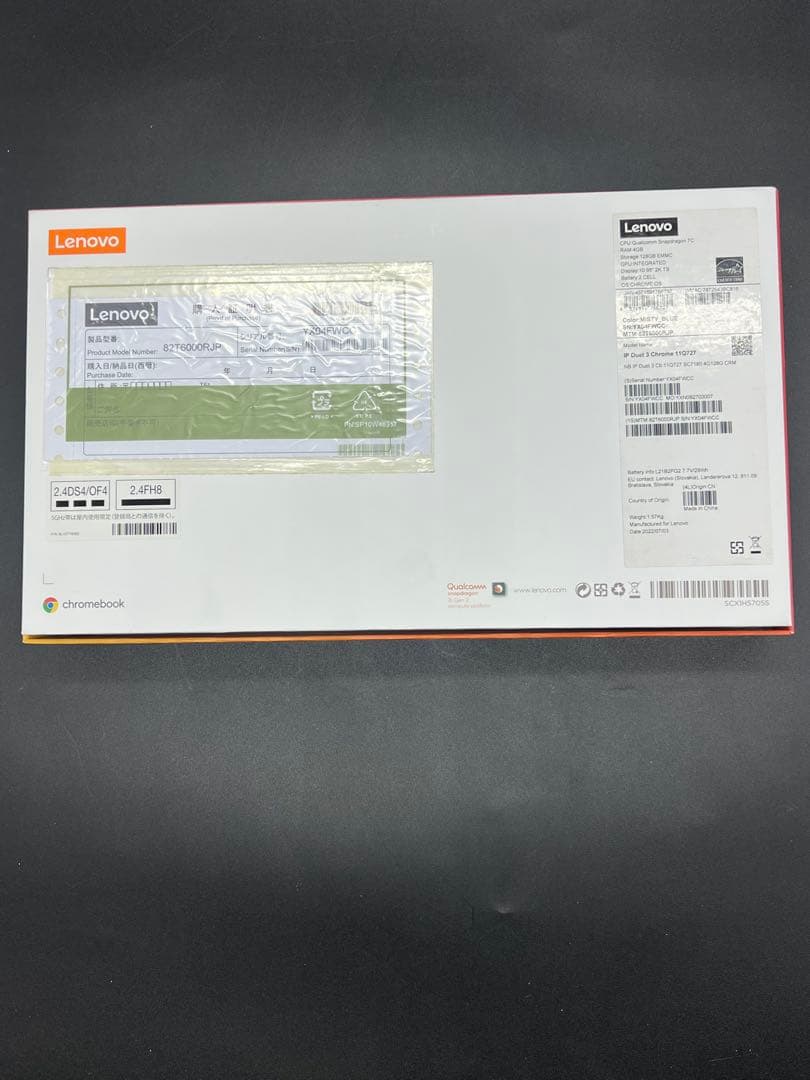 Chromebook本体 Lenovo IP Duet 3 Chrome 11Q727 4GB/128GB