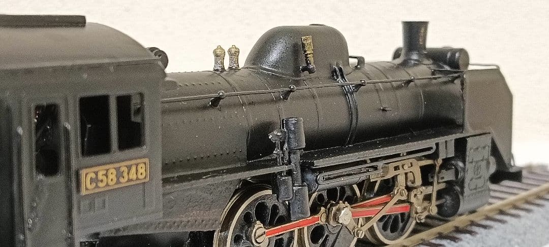 HOゲージ 宮沢模型 Ｃ58蒸気機関車、メンテナンス済、走行します。