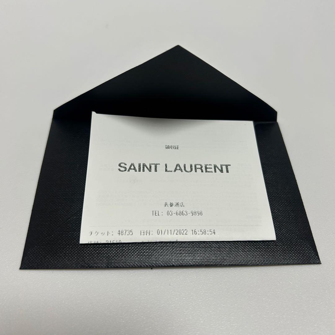 SAINT LAURENTブラック YSL財布 ミニ財布 三つ折り財布 美品