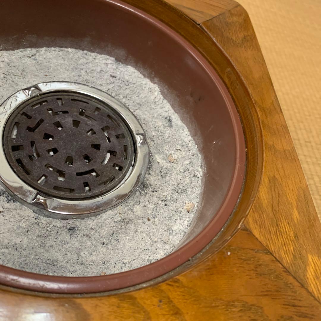 日立　電気火鉢　木製　火鉢　レトロ　昭和レトロ　木製火鉢　アンティーク