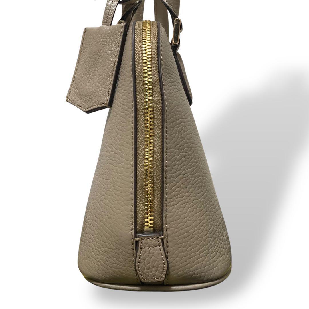 【未使用級】ココセリュクスゴールド　トートバッグ　ハンド　オールレザー　グレー