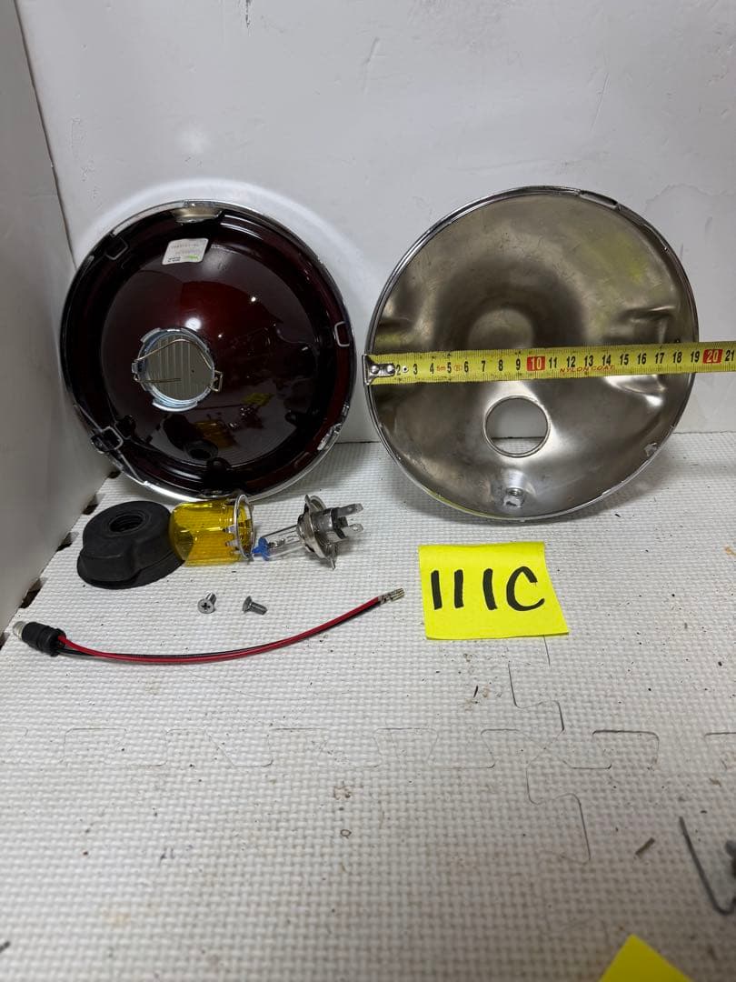 美品　希少当時物180πシビエ凹レンズ付ヘッドライト/マーシャルCIBIE