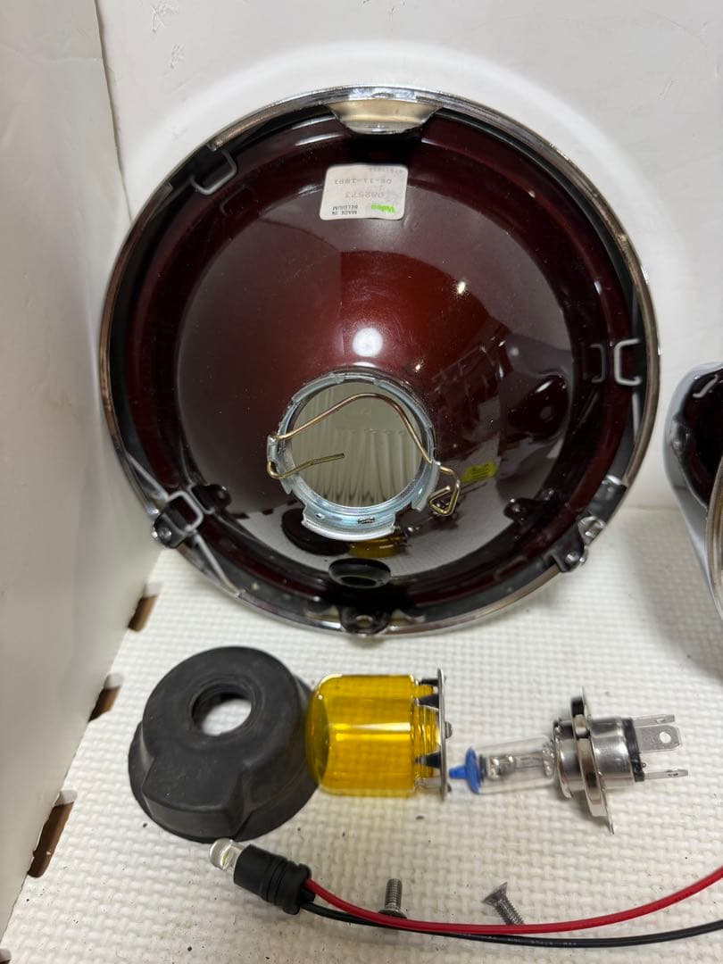 美品　希少当時物180πシビエ凹レンズ付ヘッドライト/マーシャルCIBIE