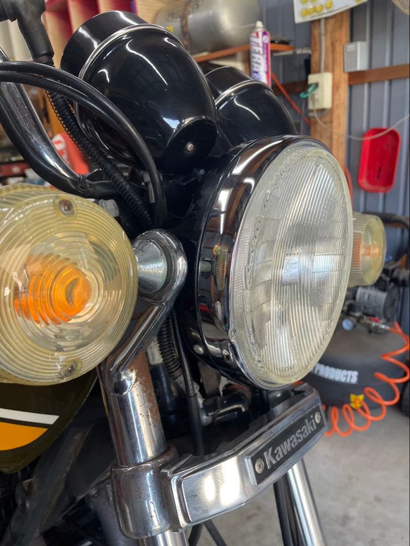 美品　希少当時物180πシビエ凹レンズ付ヘッドライト/マーシャルCIBIE