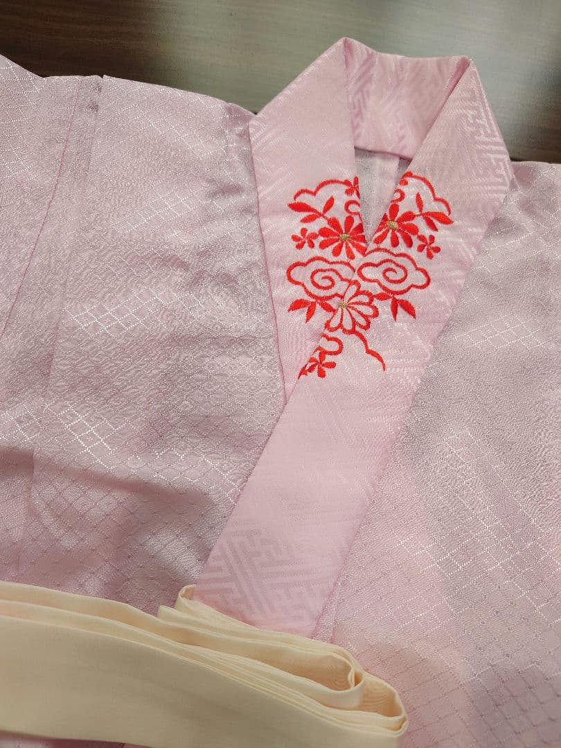 正絹　七五三　着物　長襦袢セット　黒　手毬　宝尽し