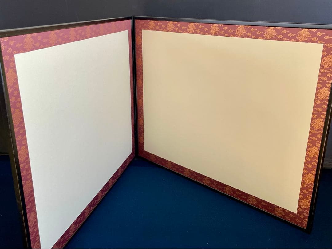 【美品】「祖」 鵬雲斎好 雲鳳 鳥の子紙 両面使い 塗縁 総張 （1119⑤）