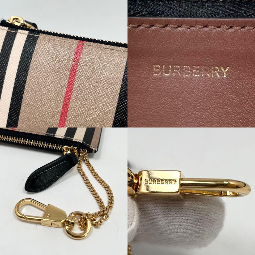 【美品】バーバリー　パース　小銭入れ　キーホルダー　ノバチェック　希少