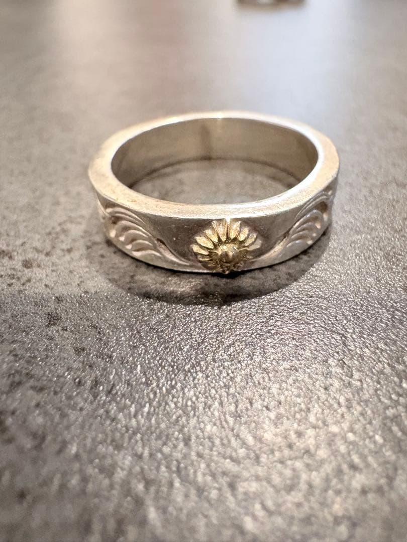 アリゾナフリーダム　太陽神　唐草　シルバーリング　美品