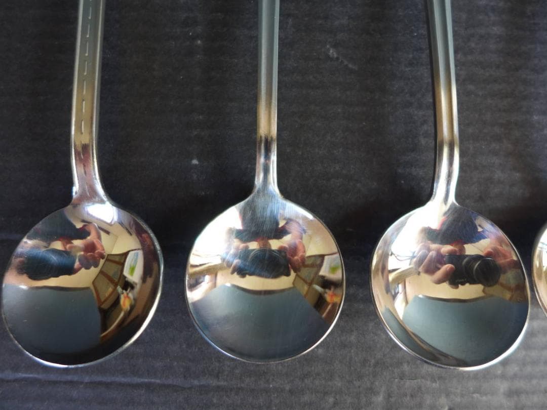 時代物【未使用】全日本自動車ショー　記念スプーン　箱付6点　旧車　昭和レトロ