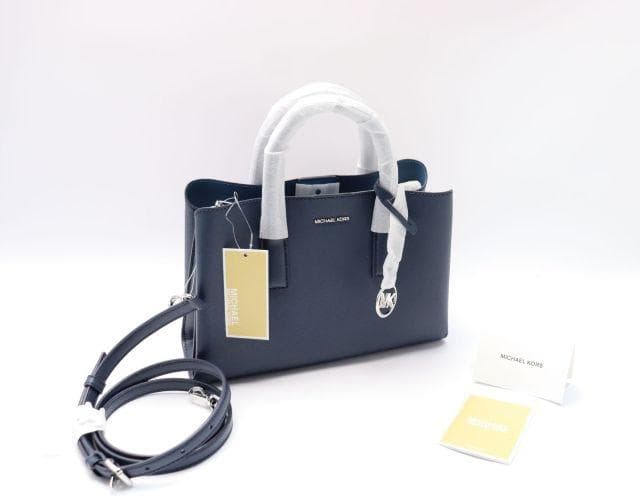新品 マイケルコース RUTHIE サフィアーノレザー 2way ショルダー 紺