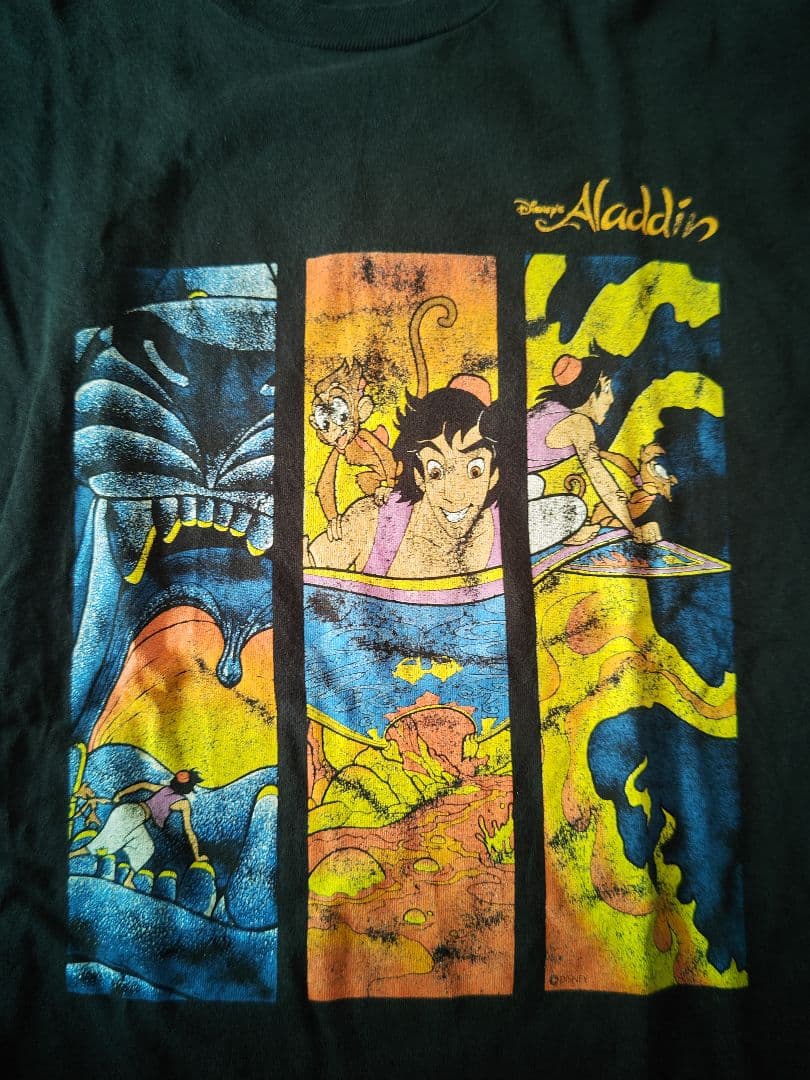 ディズニー アラジン Tシャツ XL ヴィンテージ レア ムービーT 映画T