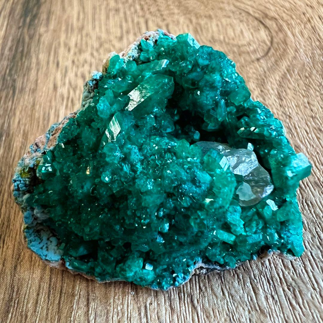 ダイオプテーズ セルサイト プランヘ石  共生 鉱物 標本 原石