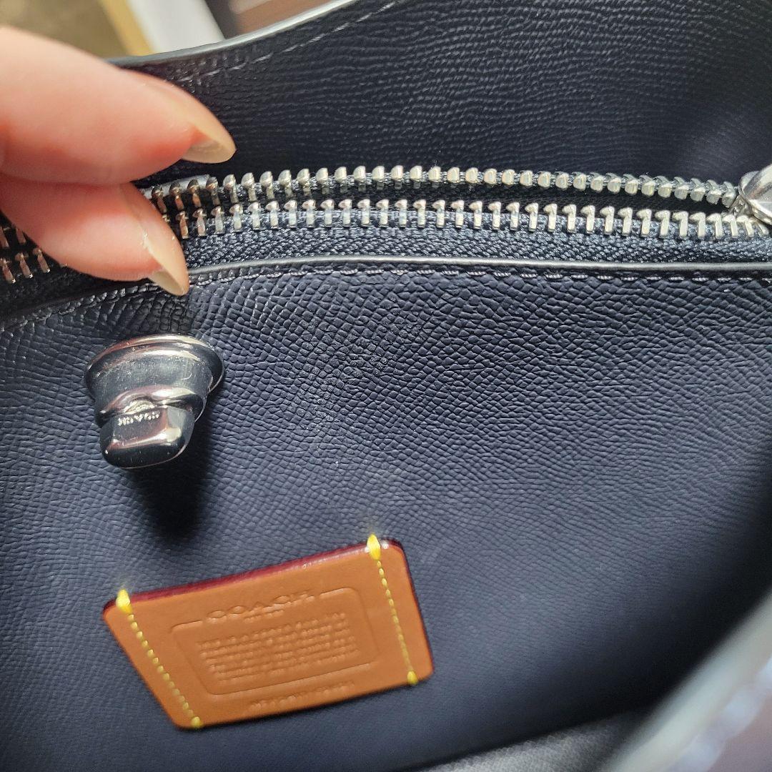 本日まで★最終値下げ【訳あり新品】コーチ★COACH ウィロウ バッグ　ネイビー