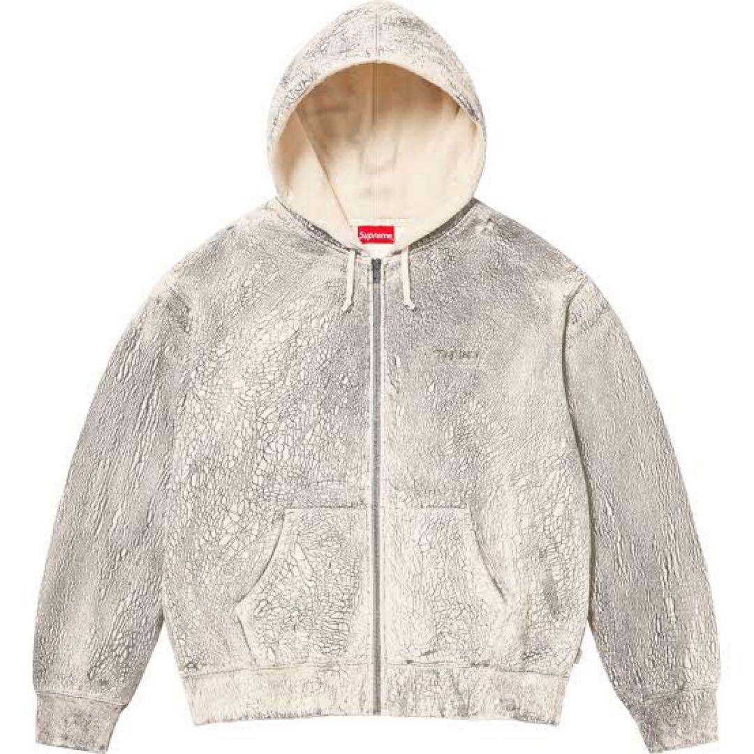 トップス Supreme Crackle Zip Up Hooded Sweatshirt