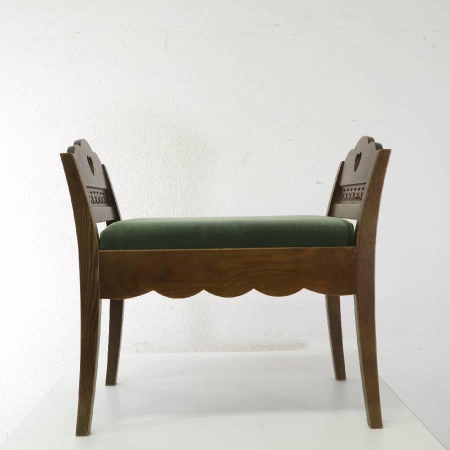 パリの雑貨屋 F-174 エントランススツール 木彫りレース アンティーク調