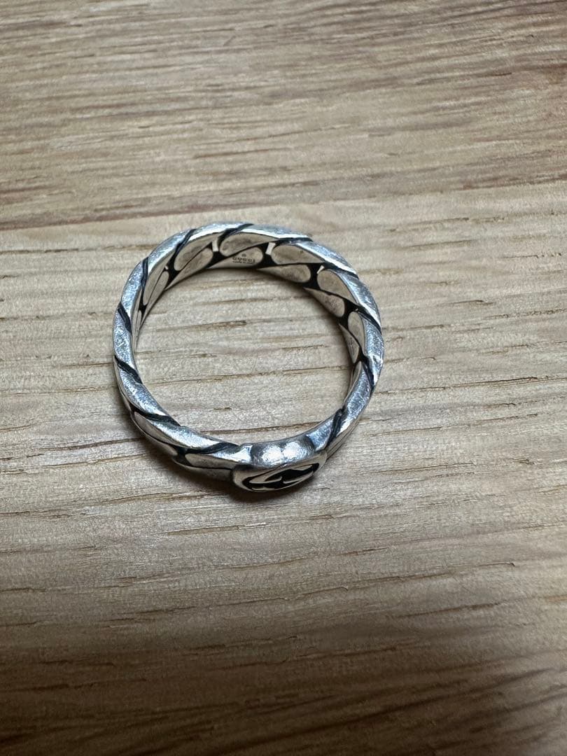 最後値段Gucci シルバー リング 20号