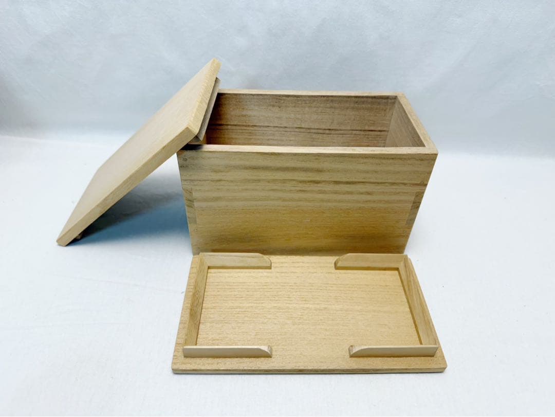 ほぼ未使用 茶道具 玄々斎好写 出合桟蓋 茶通箱 木製朱塗 蒔絵棗 大津袋 茶入