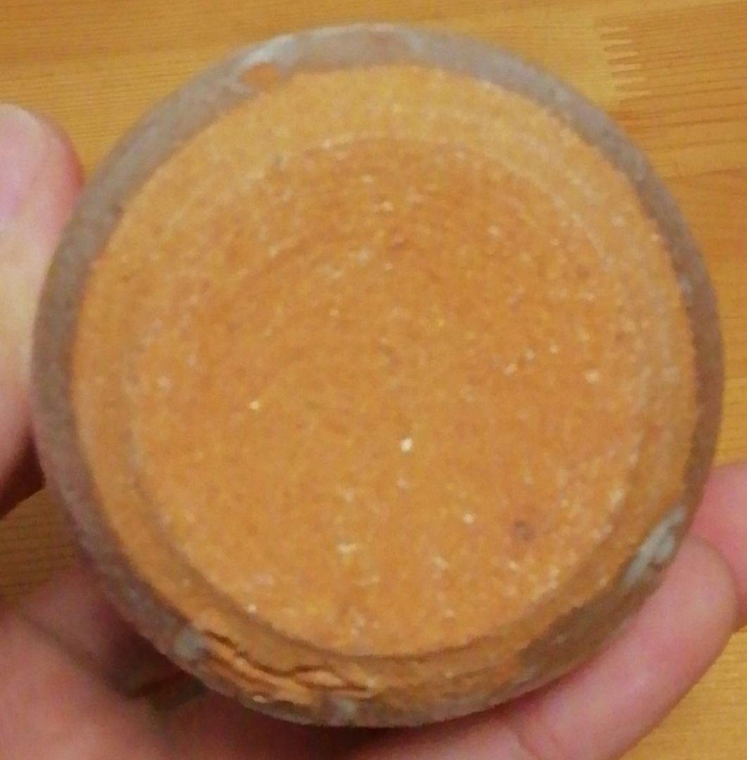 鶴田純久作　唐津焼　絵唐津　茶入　共箱　仕服付　茶道具