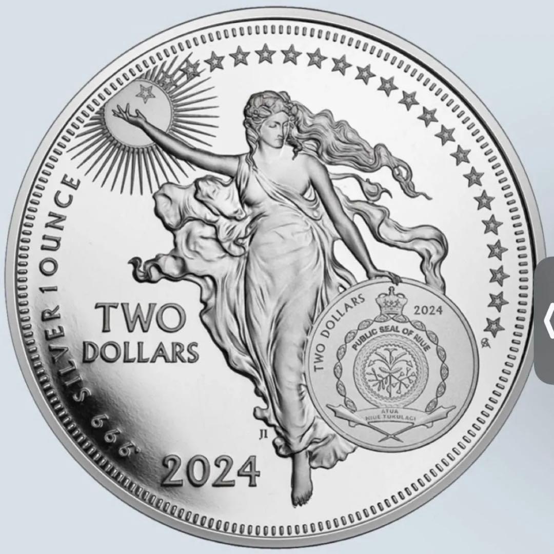 銀貨 インスピレーションシリーズ 「グーテンベルク」 1オンス 1oz 純銀