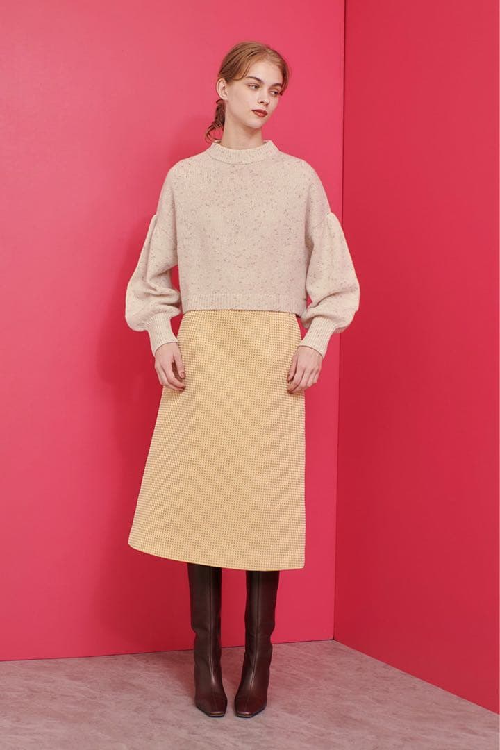 LOULOU WILLOUGHBY スパークルジャガードスカート