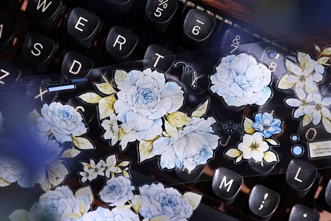 ⭐️SALE⭐️小白家文創《涧石蓝》海外マスキングテープ マステ 【2743】