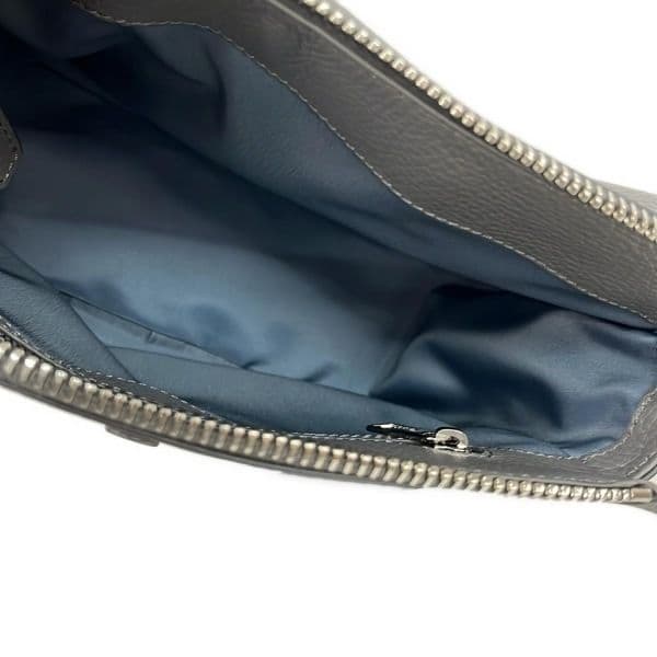 トッズ TOD’S ハンドバッグ ダブルT グレー 美品