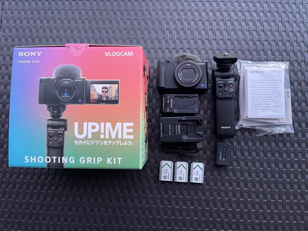 【極美品】SONY VLOGCAM ZV-1G シューティンググリップキット