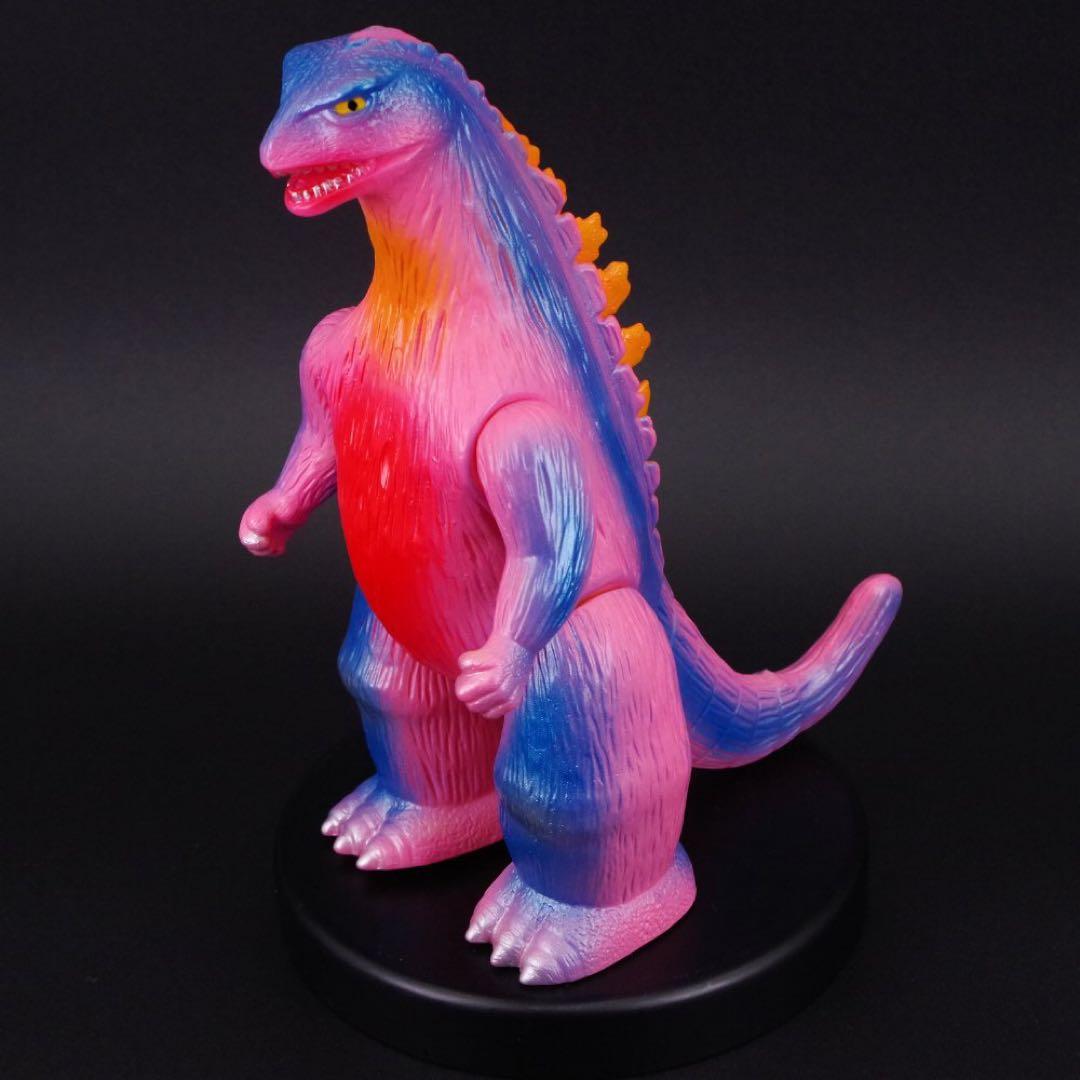 ブルマァクゴジラ プラモ版(ピンク)ソフビ怪獣マルサンGodzilla絶版カラー