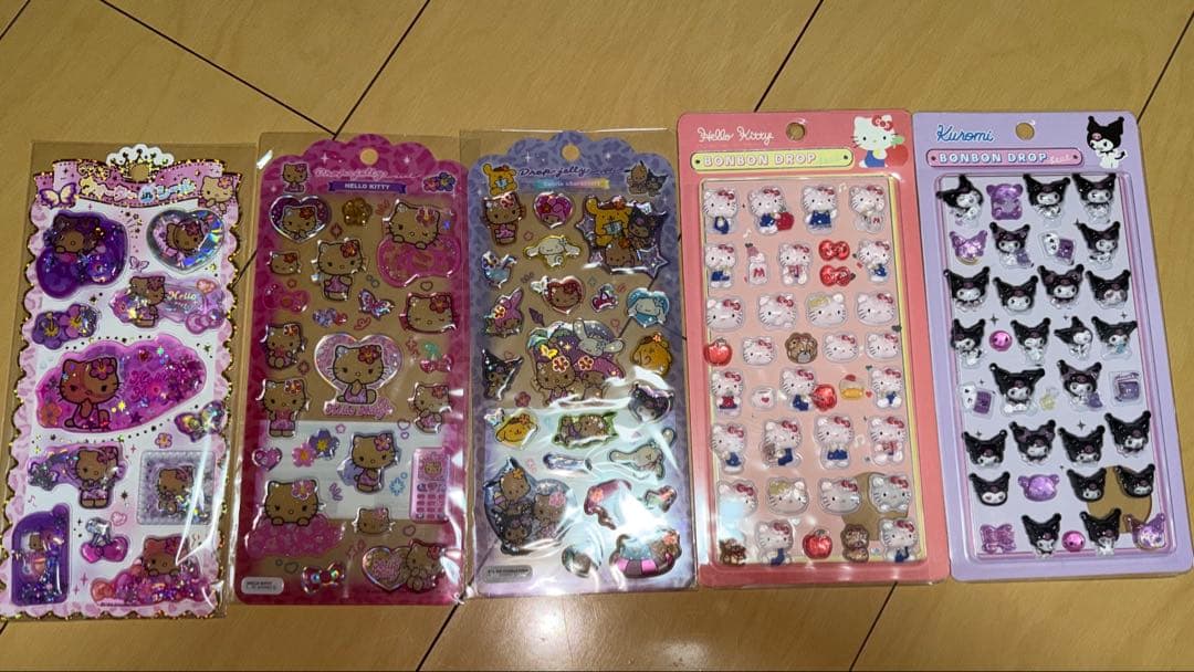 【新品未使用28枚♡シール帳２セット】 ボンボンドロップシールまとめ売りサンリオ