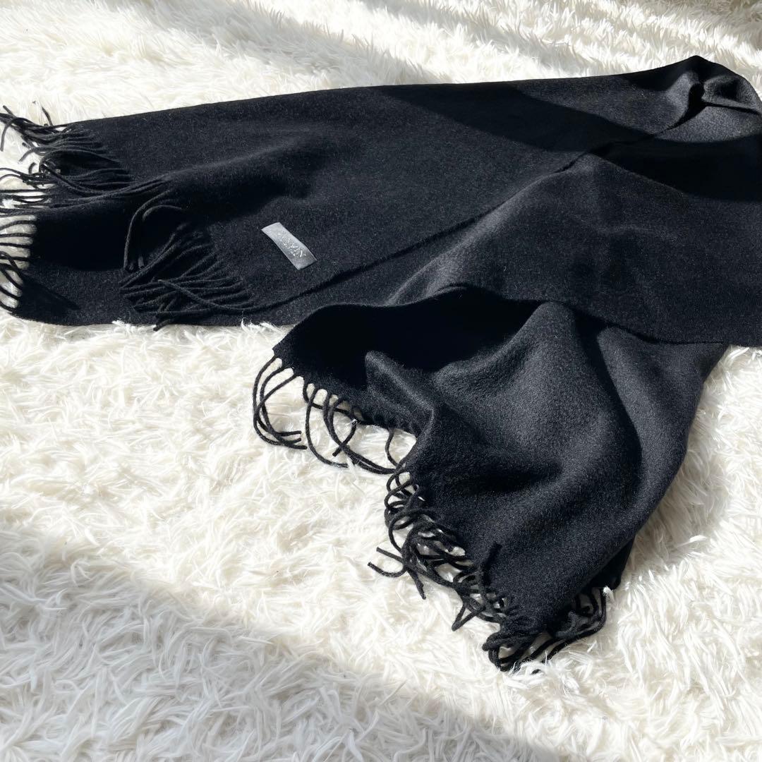 【ひー】LANVIN ランバン カシミヤ100% 大判ストール 大きい