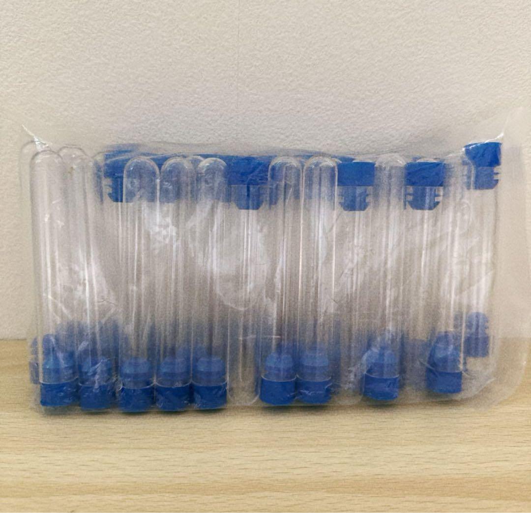 キャップ付き プラスチック 試験管 50個 ポリスチレン ミニ試験管
