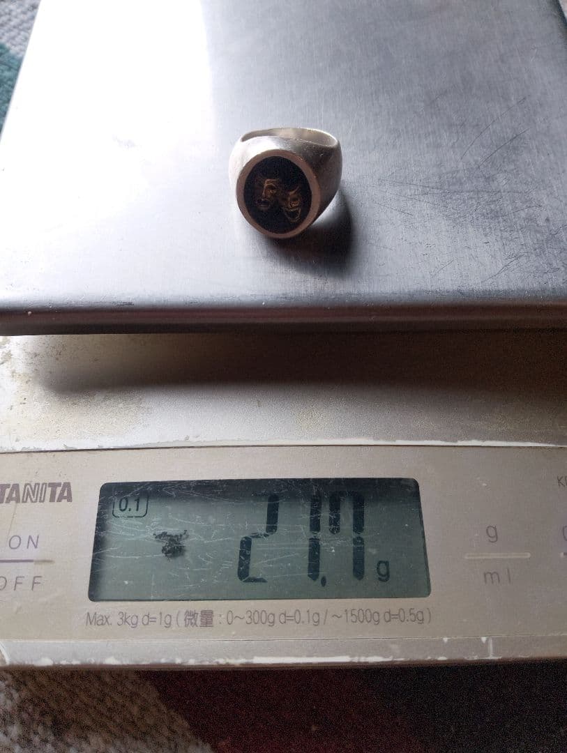 プ*ル様 銀無垢　廃盤品DRY BONES Two Face K18 リング無垢