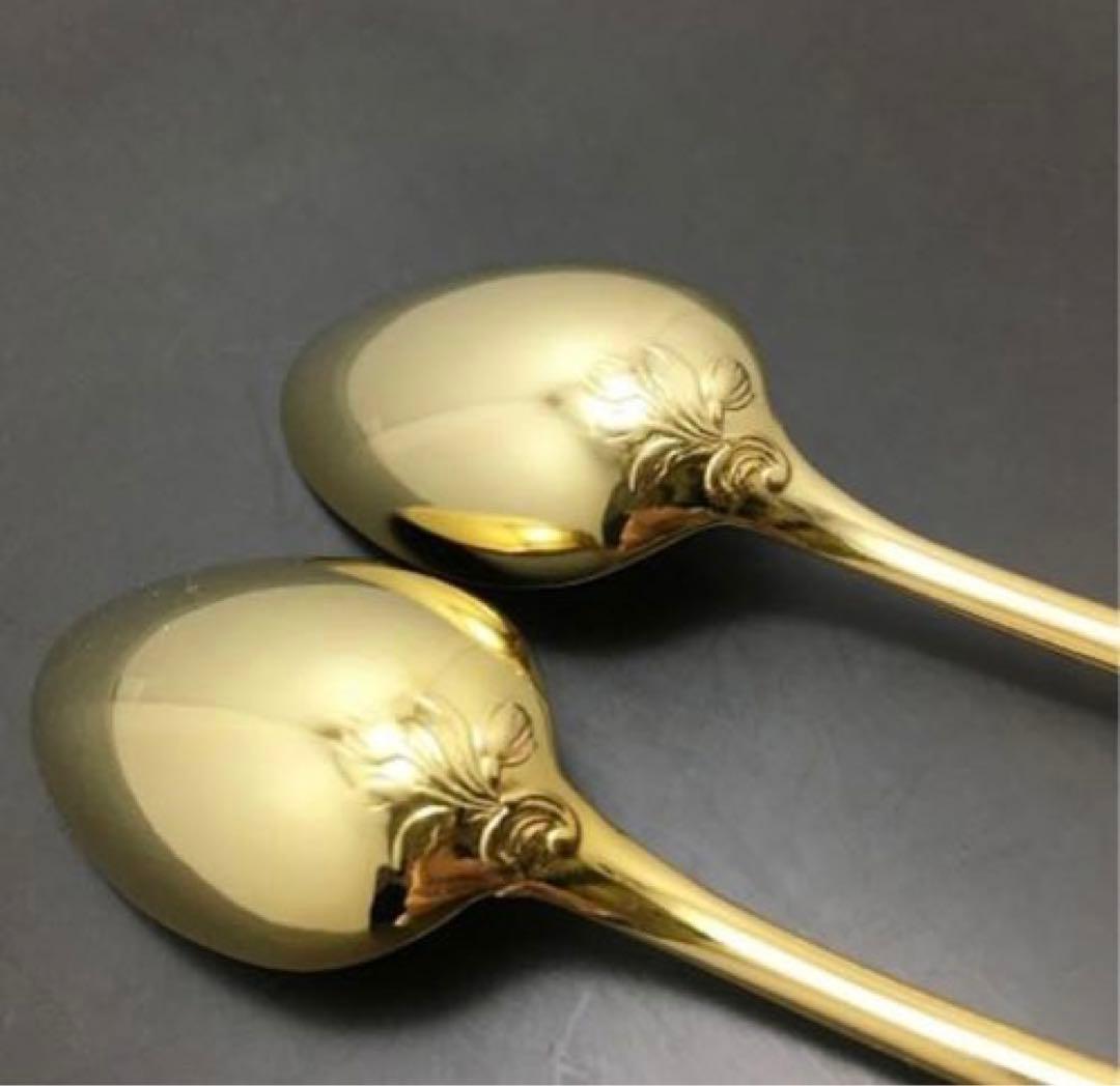 Christofle ティースプーン 金彩
