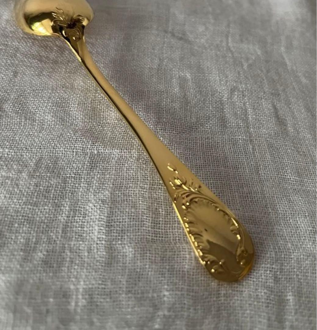 Christofle ティースプーン 金彩
