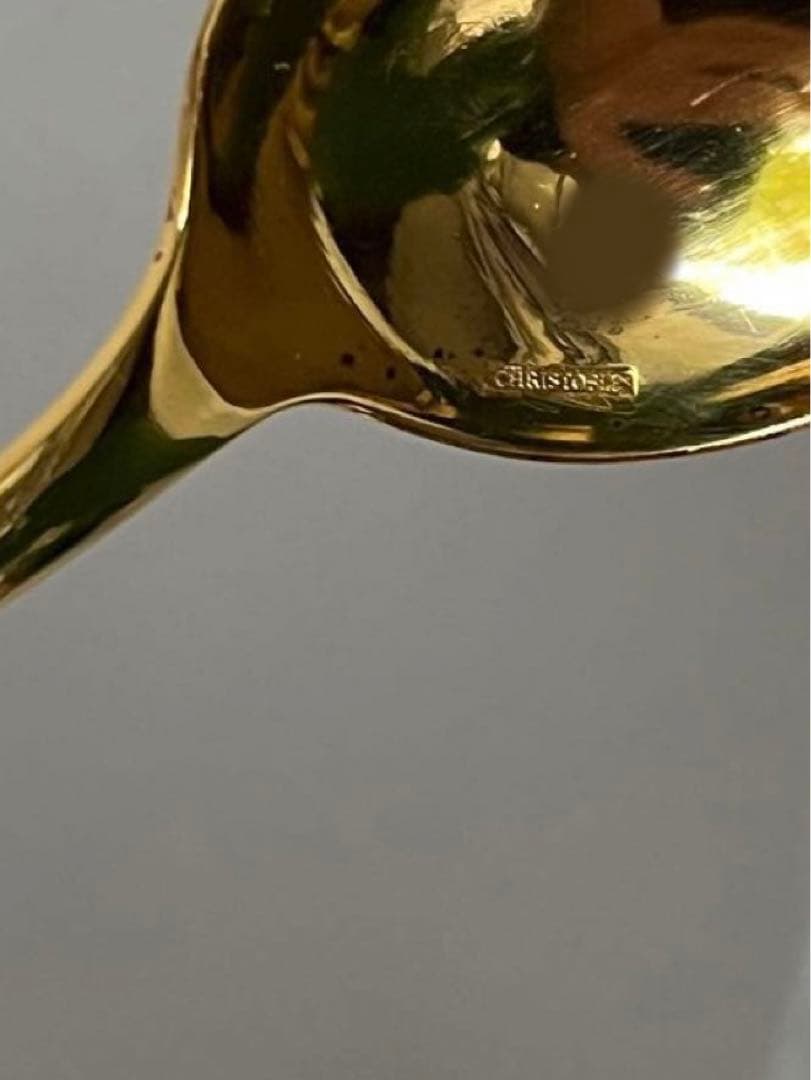 Christofle ティースプーン 金彩