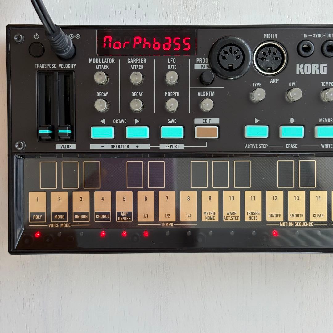 KORG volca fm デジタルシンセサイザー midi out Mod.