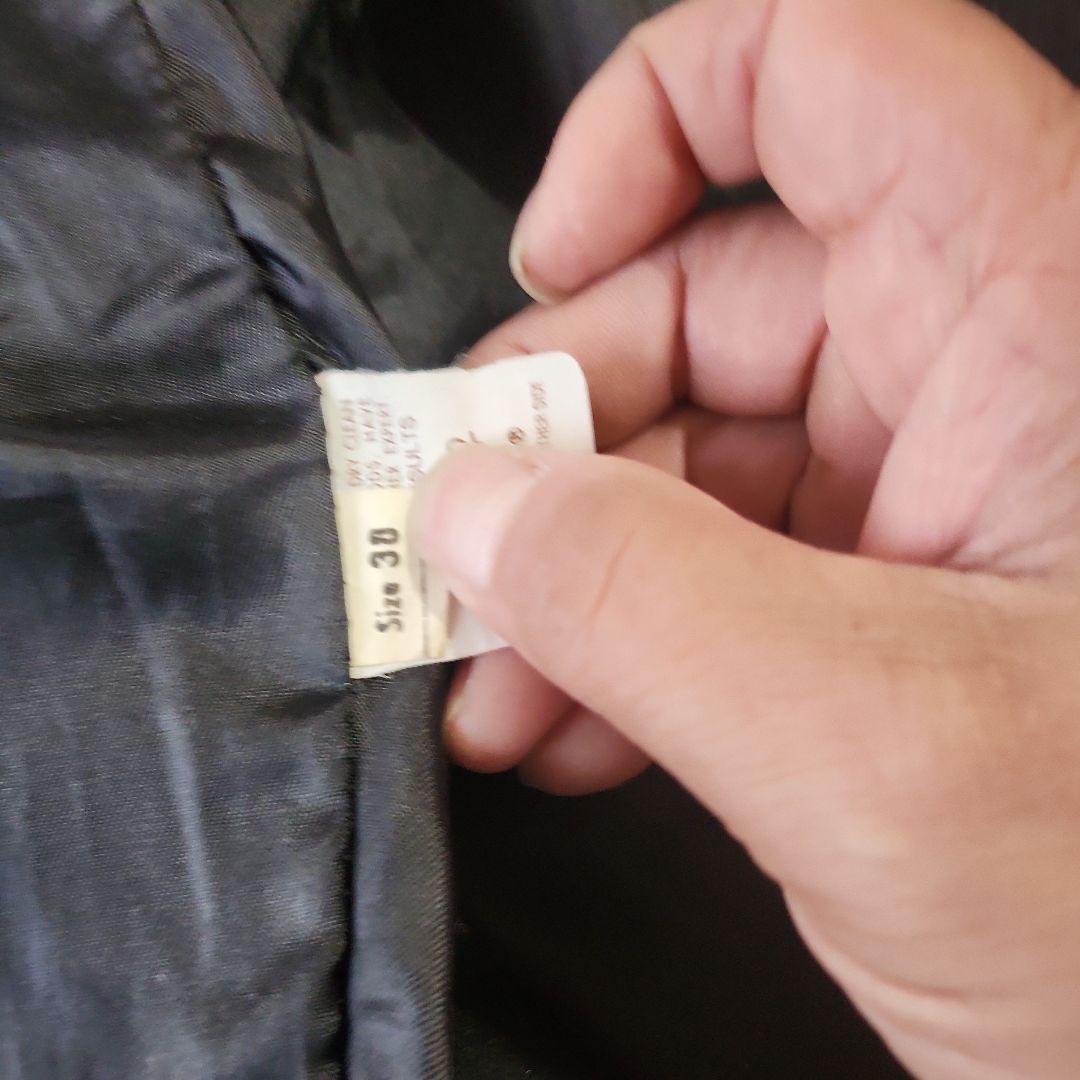 黒 レザー シングルライダースジャケット 38