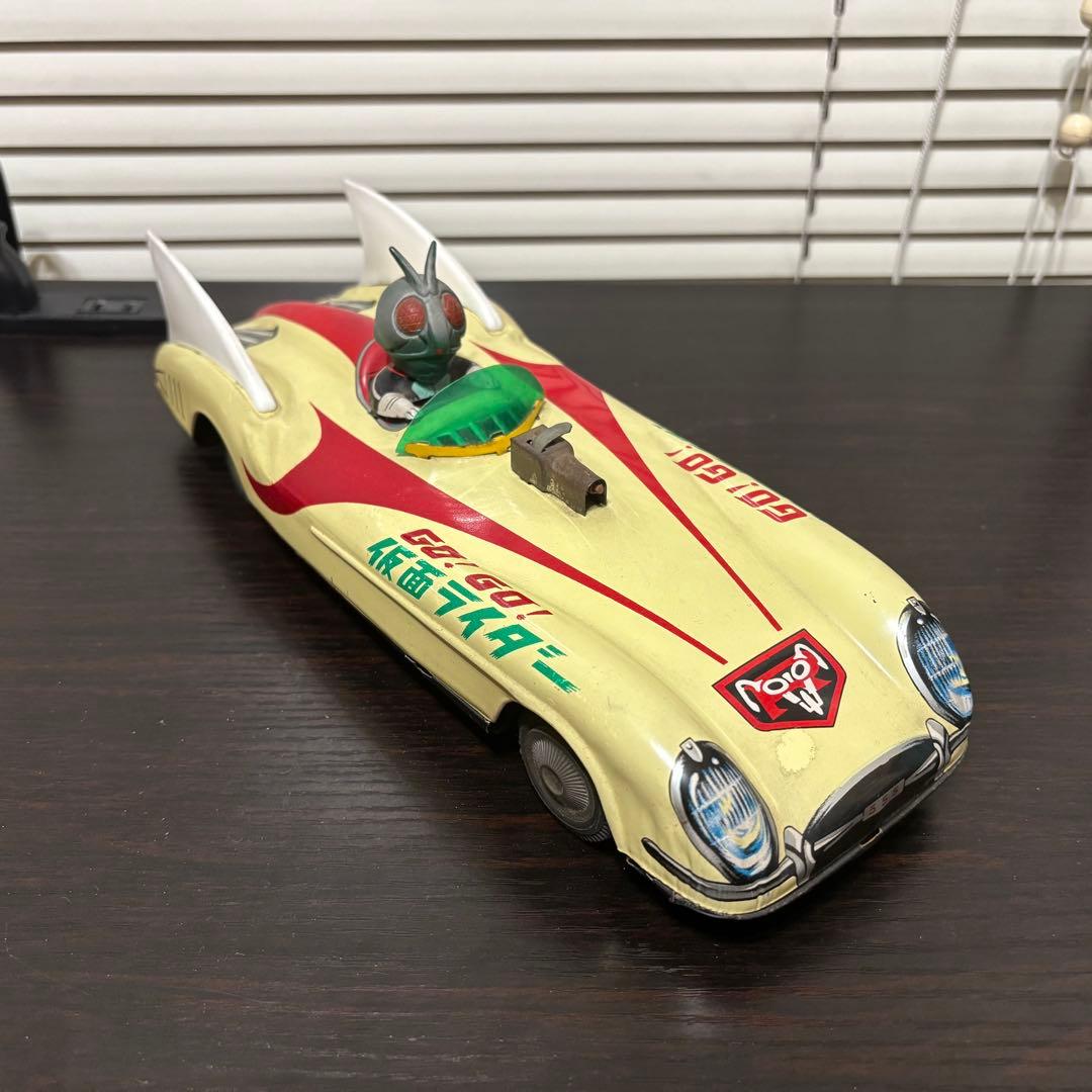 アオシン　ブリキ　Go! Go! 仮面ライダー 玩具　当時