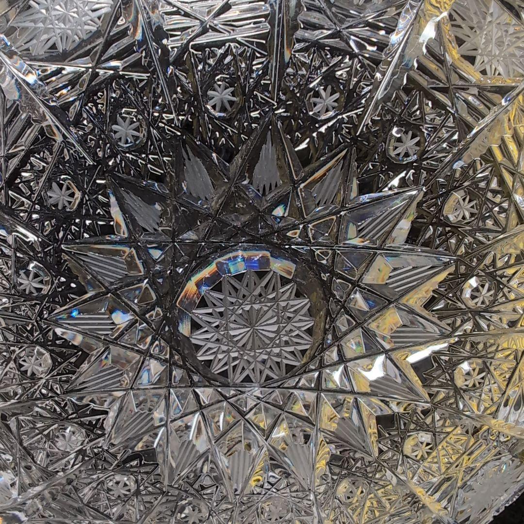 【ボヘミア】高級クリスタル 蓋付きボウル PK500　ハンドメイドカット　ポット