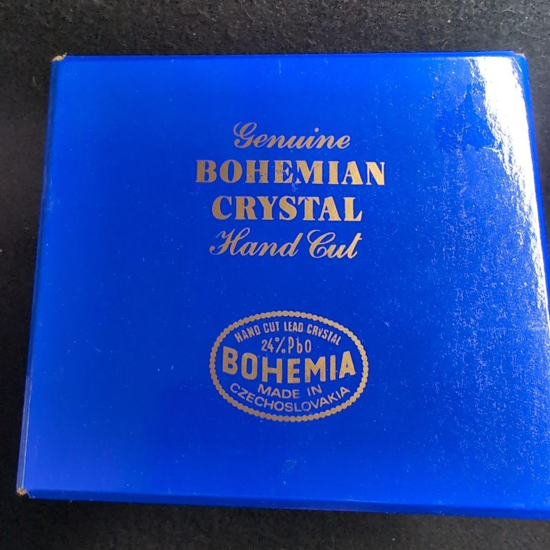 【ボヘミア】高級クリスタル 蓋付きボウル PK500　ハンドメイドカット　ポット