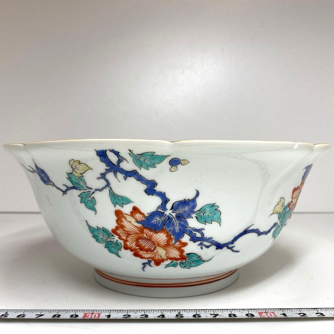 酒井田柿右衛門　大鉢　直径約約24㎝　東Y7-0117①