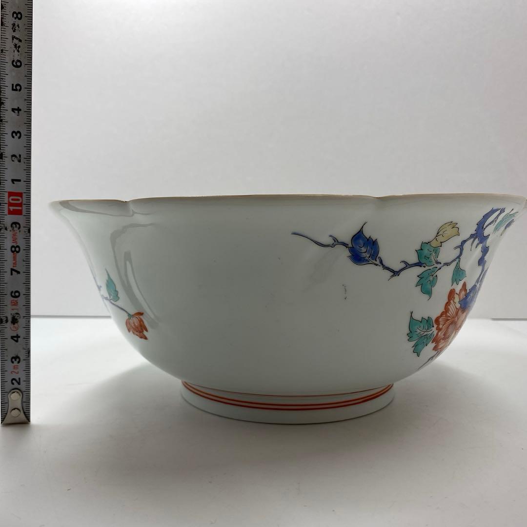 酒井田柿右衛門　大鉢　直径約約24㎝　東Y7-0117①