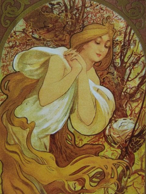 アルフォンス・ミュシャ【ショコラ・マッソン/ショコラ・メキシカンのカレンダー3】