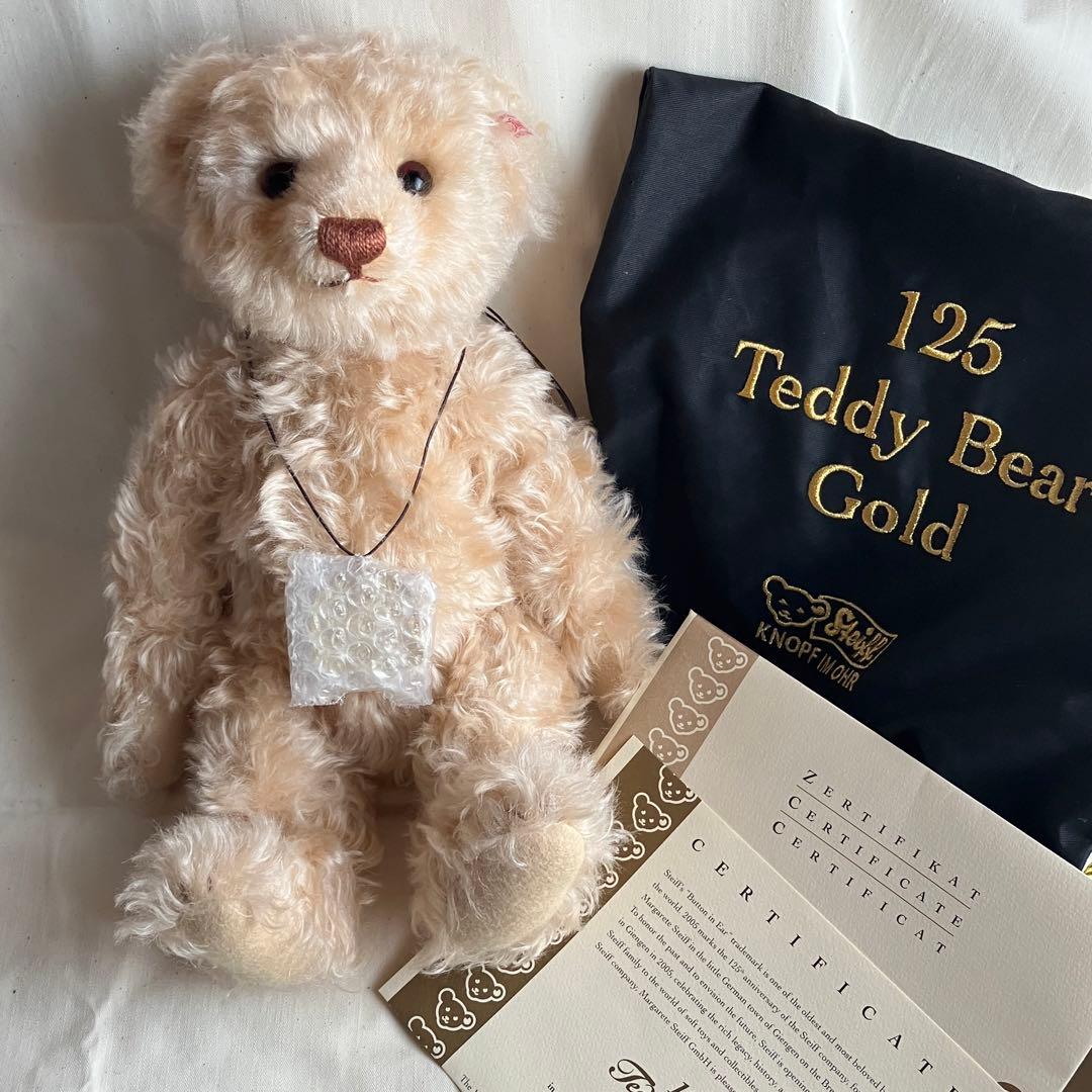 激レア★限定125体 シュタイフ125Teddy Bear Gold