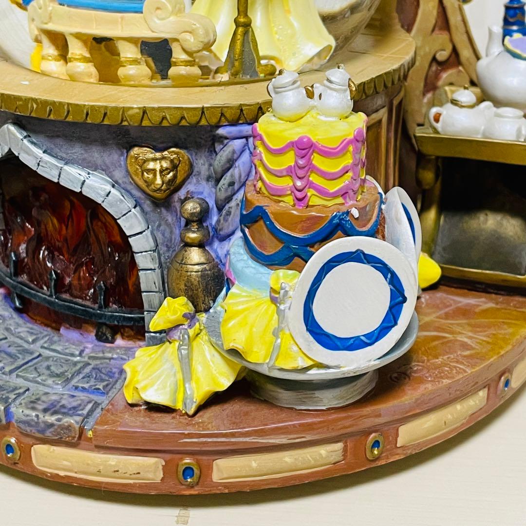 ディズニー 美女と野獣 スノードーム スノーグローブ オルゴール 置物 オブジェ