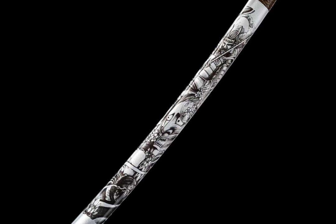 【魑魅武士刀】古兵器 刀装具 日本刀　模造刀 居合刀 武士道 鑑賞用 美術刀