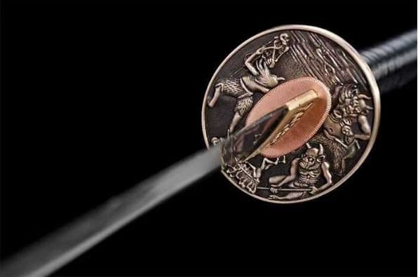 【魑魅武士刀】古兵器 刀装具 日本刀　模造刀 居合刀 武士道 鑑賞用 美術刀