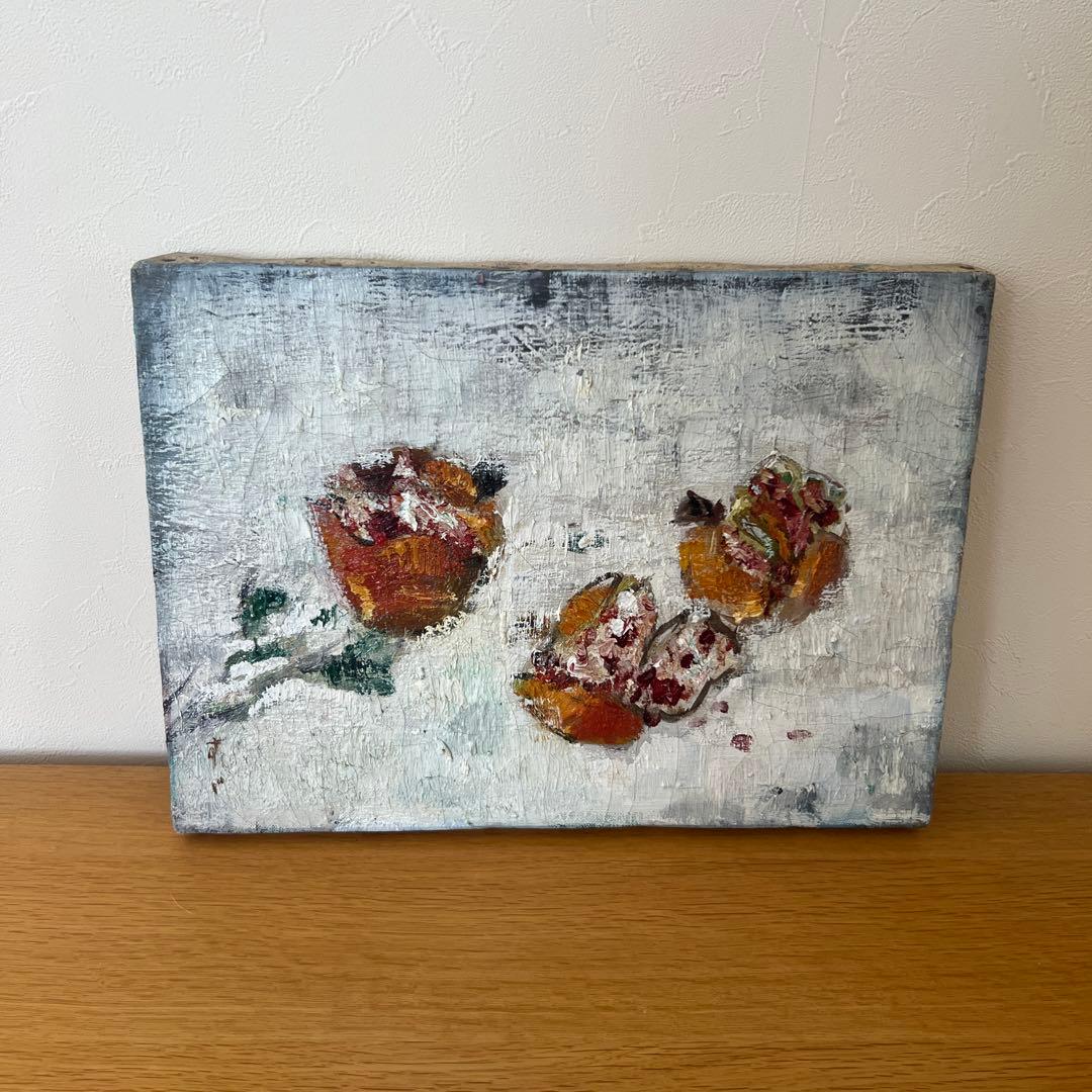 三宅すず作　油彩画 ゴールドフレーム　1964年