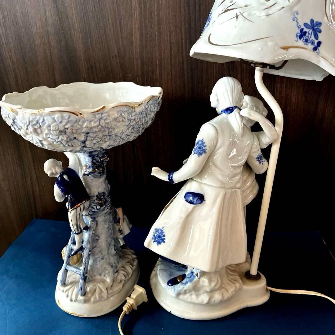 西洋アンティーク風ドールスタンド、小物入れ　2点