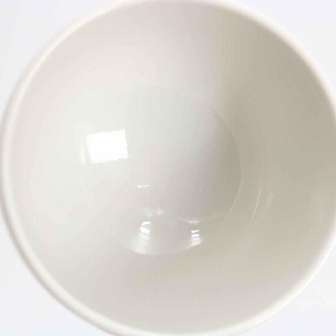 林敏夫作 白磁唐草文湯呑 五客 共箱 板谷波山弟子 茶器 共箱　C695　DD